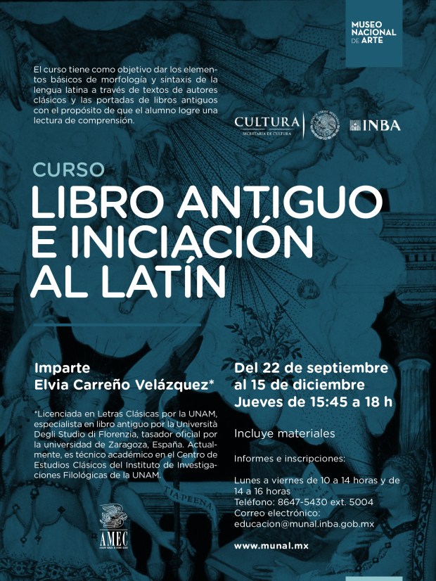 Libro antiguo y latín